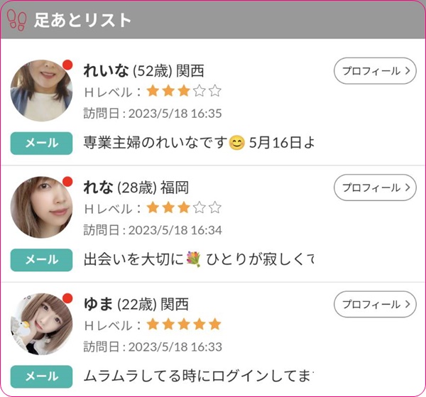 vi-voの足跡リスト